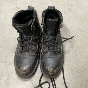 Women’s Black steel Toe Work Boots